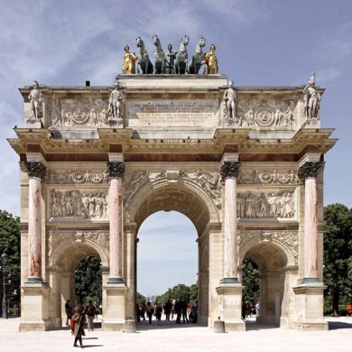 Arc de Triomphe du Carrousel in Place du Carrousel, Paris